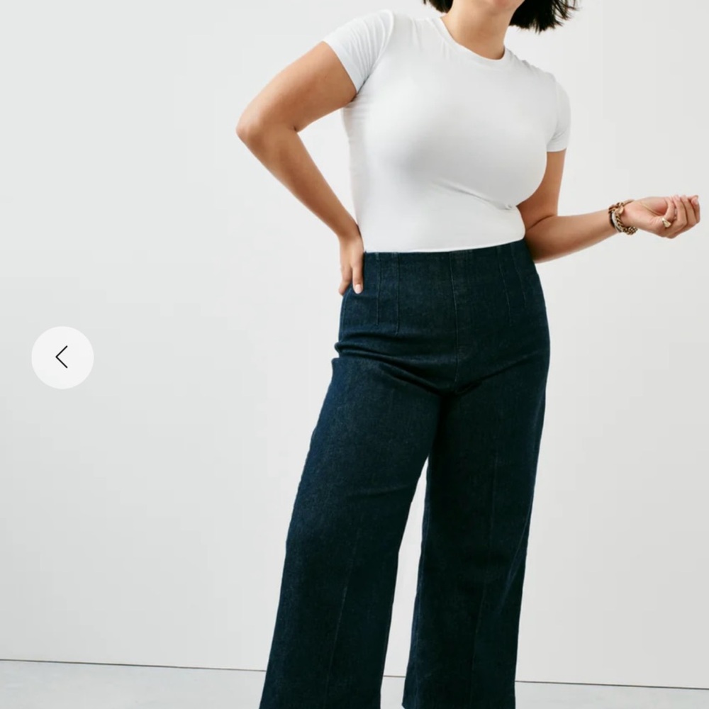 Spanx zero waist cropped jeans
